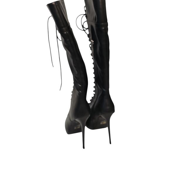 Caley boots Thigh High Blcck Size 9 - Picture 5 of 12